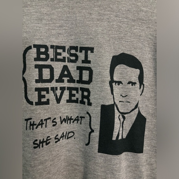 Best Dad Ever That's What She Said The Office Michael Scott Men's Tee Shirt XL - Picture 2 of 6